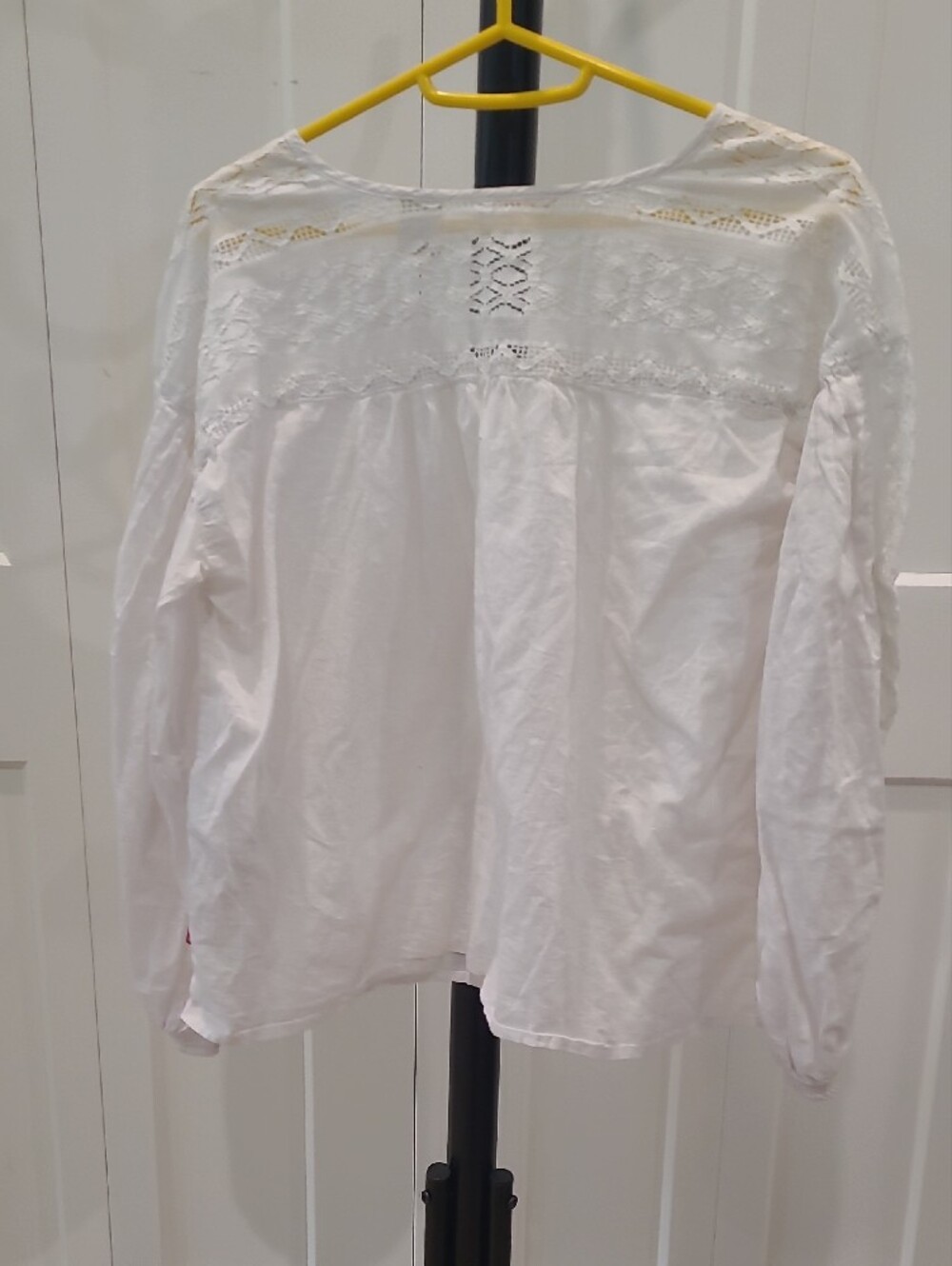 Levi's White Boho Peasant Blouse - Picture 3 of 3